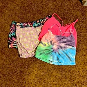 Victoria’s Secret pink summer pajama bundle